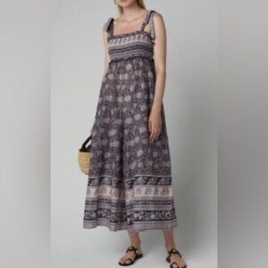 Zimmermann Purple and Cream Jumpsuit